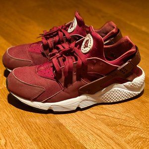 Men's Nike Air Huarache Maroon/White